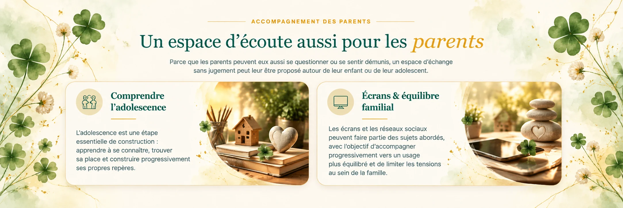 Accompagnement des parents — Un espace d’écoute aussi pour les parents