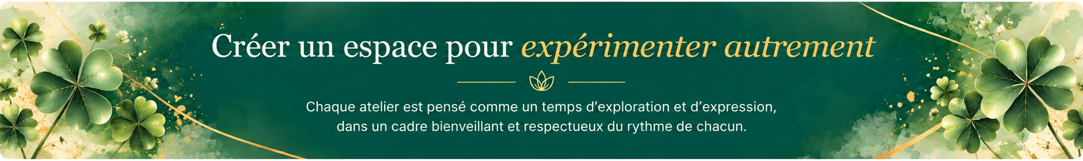Créer un espace pour expérimenter autrement